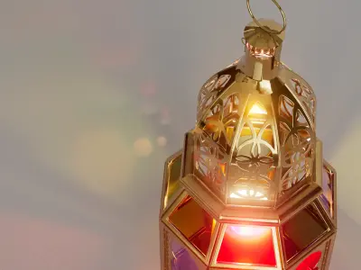 Arabian Lantern Low-poly 3D model