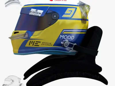 Ericsson helmet 2017 Low-poly 3D model