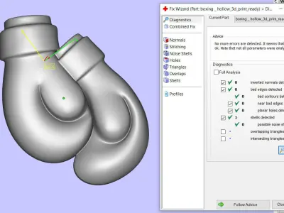 Boxing gloves bas relief  3D print model
