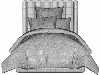 Avalon Platform Bed 3D model