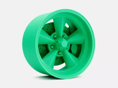 15x8 US Mags Standard Wheel and Brake 3D print model
