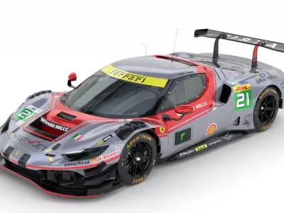 Ferrari 296 LMGT3 2025 WEC  3D model