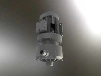 Horizontal Centrifugal Pump Free 3D model