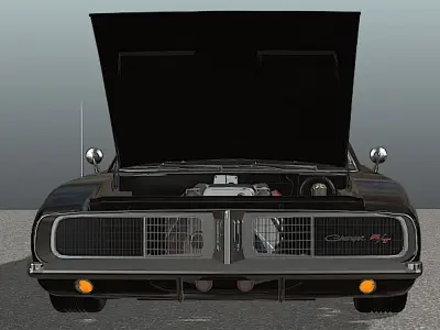 1969 Charger Viper RT - High Poly 3D model