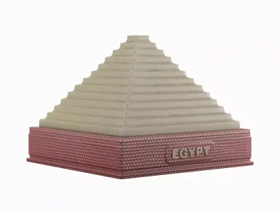 Pyramid Toy B 02 Low-poly 3D model