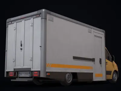 Transport Van  Low-poly 3D model