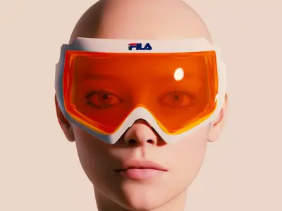 Fila Concept Sunglasses Mask 3D model