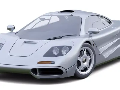 McLaren F1 3D model by blndr3d