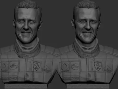 Michael Schumacher 3D print model