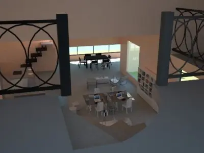 Simple Modern House  Free 3D model