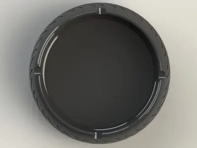 Motorcycle Tire Ashtray 3D print model