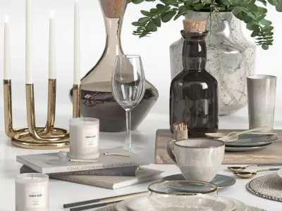 tableware set18 3D model