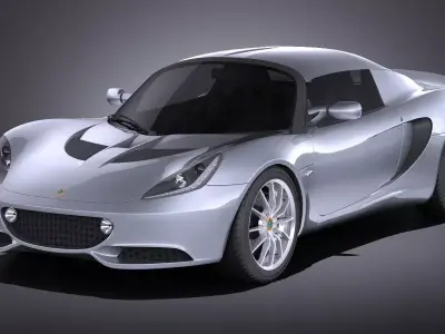 Lotus Elise 2012 VRAY 3D model