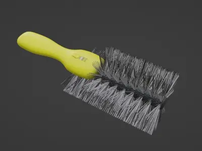 Car cleaning Wheel Brush Low-poly 3D model