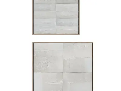 Abstract Painting Frame Set 04 3D model