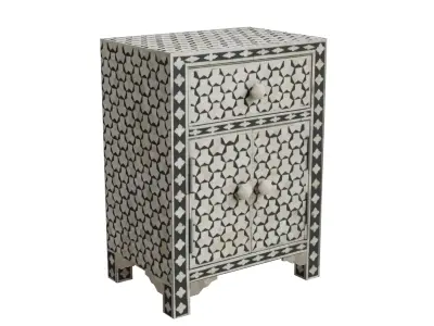 Tagua Bed Side Table Low-poly 3D model