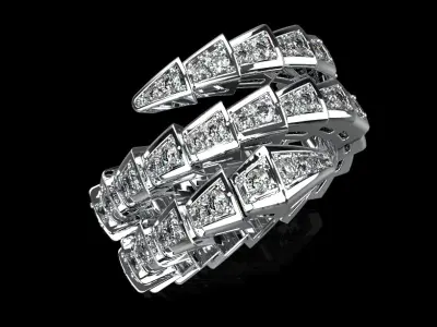 Serpent Ring 29120 3D print model