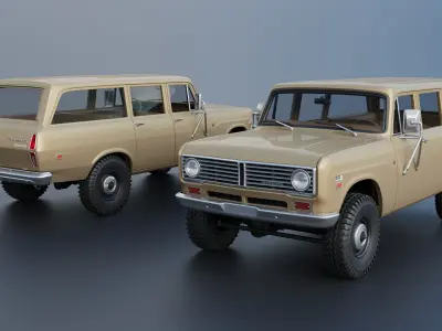 International Travelall 1972 3D print model
