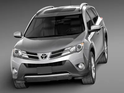 Toyota RAV4 2013 Lowpoly 3D model