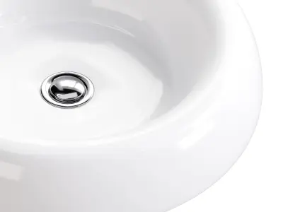Bathroom Vessel Sink White Porcelain Tranquility 3D model