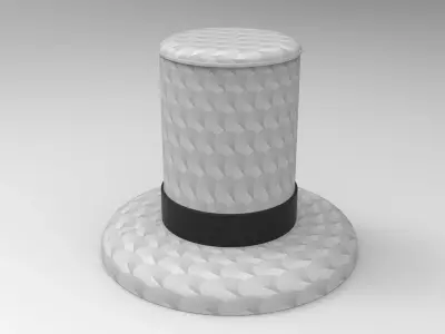 Hat Stool Low-poly 3D model purchase