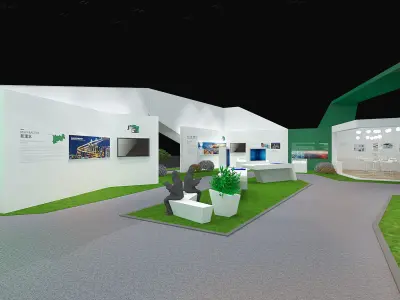 exhibition Low-poly 3D model 14