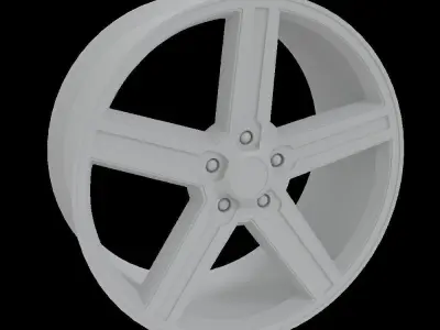 Iroc Z Wheel Low-poly 3D model
