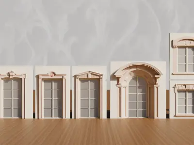 140 Classical European Architectural Asset pack Blender 3dsmax 3D model