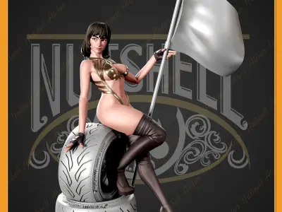 Nutshell Atelier - Racing girl - NSFW 3D print model