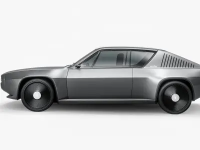 2025 Renault R17 Electric Restomod 3D model