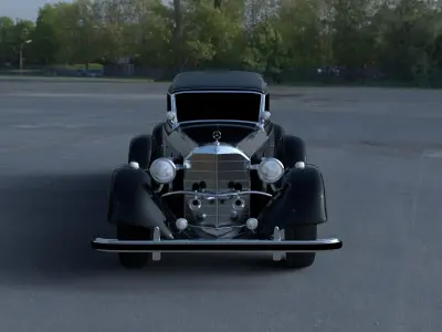 Mercedes 770 Staff Car HDRI 3D model