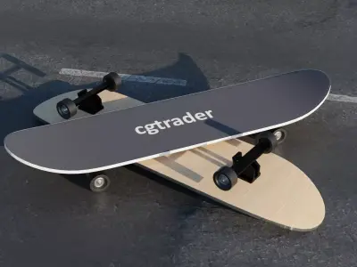 Skateboard two skateboards Free 3D model