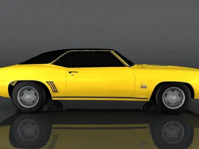 Chevrolet Camaro SS1 Low-poly 3D model