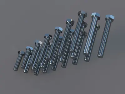 M 16 Screw 3D print model