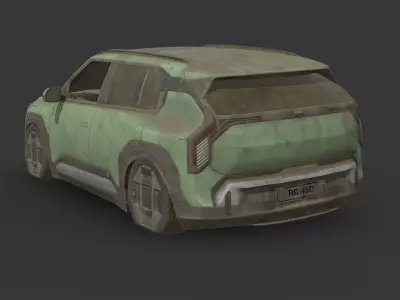 Abandoned Car - Kia EV3 2025 Low-poly 3D model
