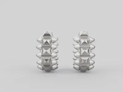Clash Earrings 91288 3D print model