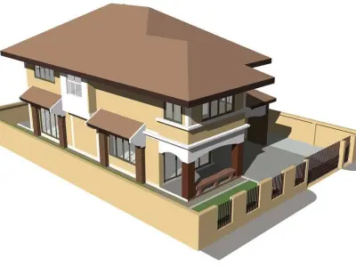 Single house 3D model