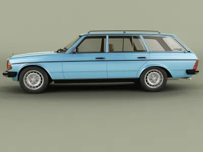 Mercedes-Benz W123 Estate 3D model