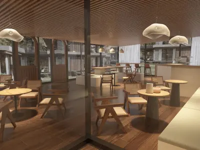 Coffee Shop 1 3D model buy