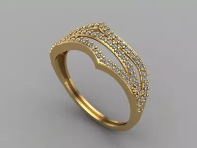 Women Ring 3DM Womens Ring 3d models 3D print model 3D print model 11