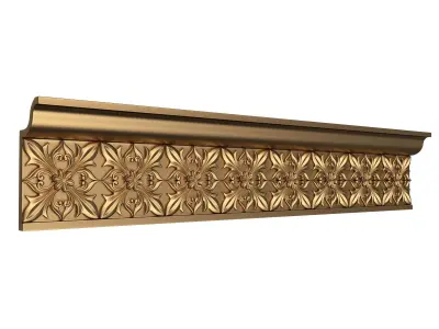 Cornice Decoration Molding 050 Low-poly 3D model
