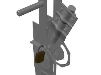 Medium voltage disconnecting switch - RLZ-30 Free 3D model