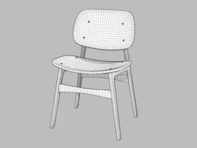 Realistic Chair 3D Model with 4K Texture and UV Unwrapping 3D model