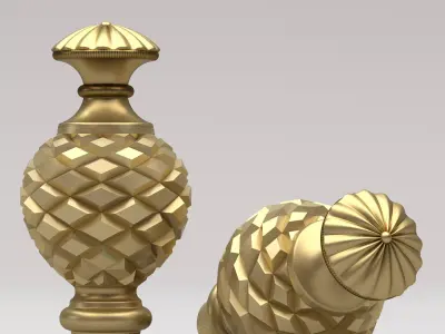 Carved Finial 3D model