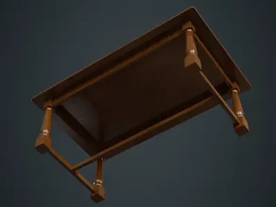 Table 1A Low-poly 3D model