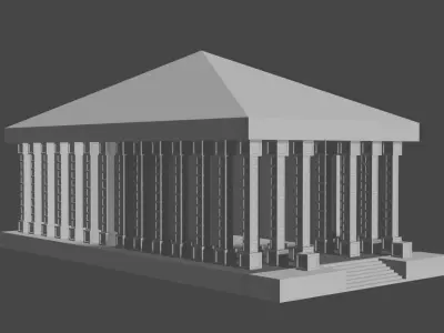 Roman Temple 3D model