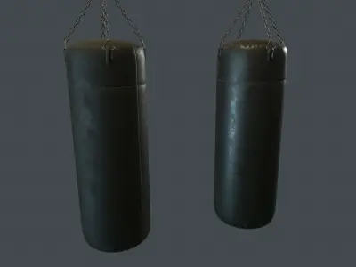 Punching Bag PBR Game Ready Low-poly 3D model