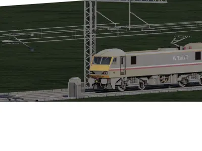 British rail class 90 intercity 3D model