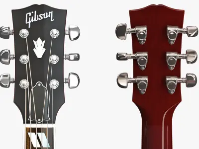 Gibson Hummingbird Guitar 3D model