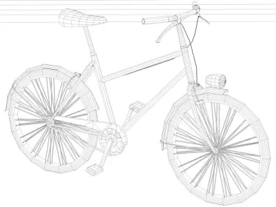 Bike City Low-poly 3D model